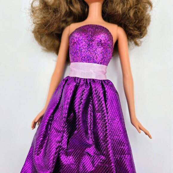 Sparkle Teresa Barbie Doll Purple Dress 2010 T7592 Read - Picture 15 of 16